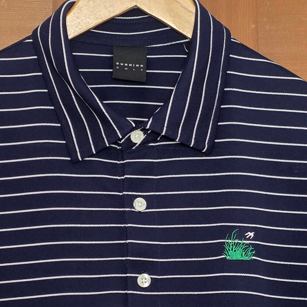 DUNNING Pique Knit S/S Polo Sz Large *Sawgrass CC*